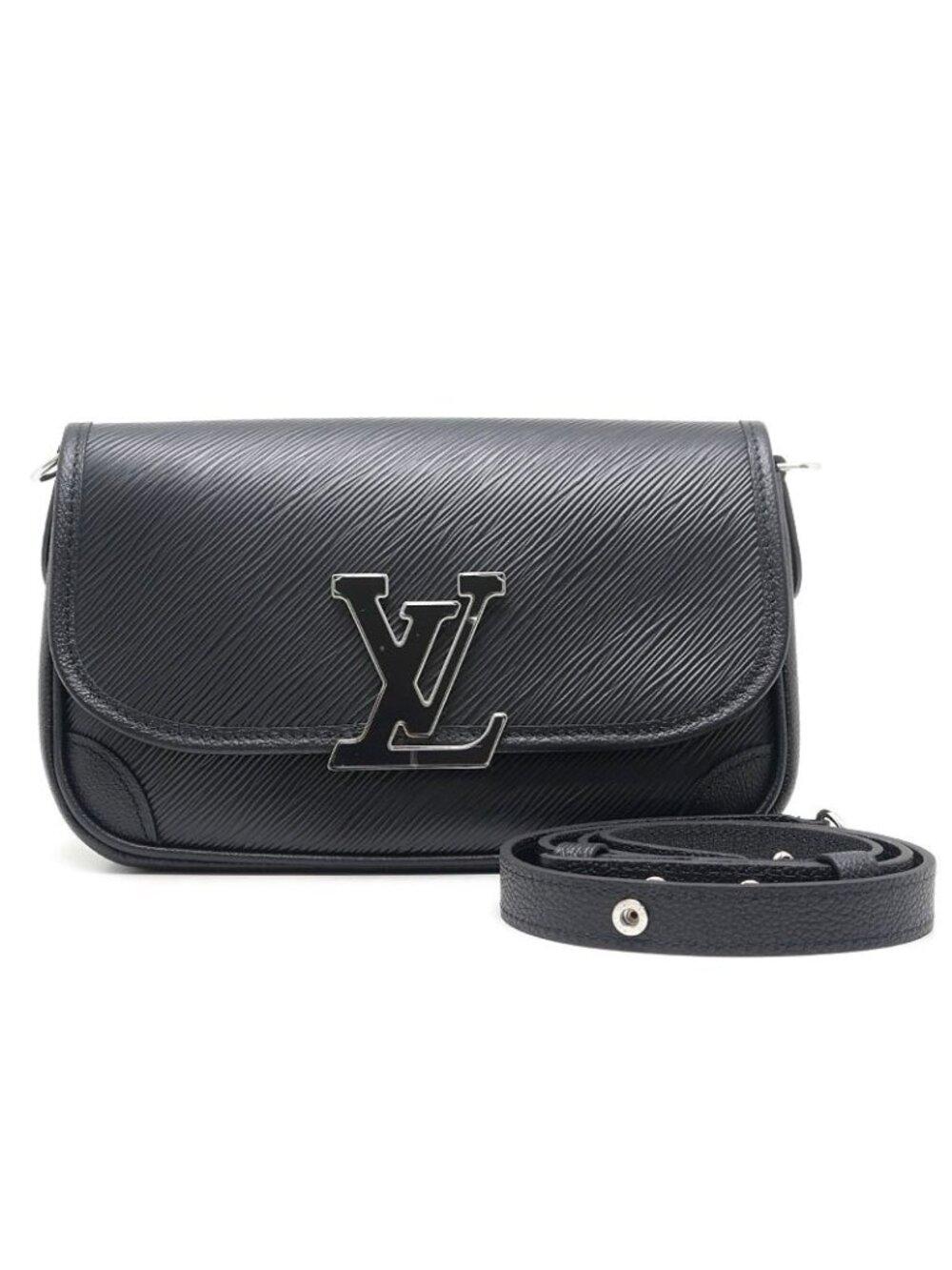 Louis Vuitton Buci NM Epi Leather Shoulder Bag Black